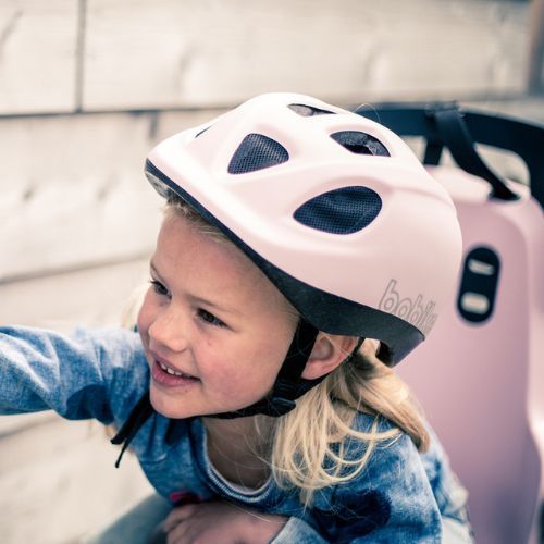 Hátsó kerékpárülés kerékpártartóhoz bobike Go rózsaszín-szürke 8012300004