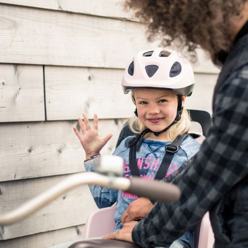 Hátsó kerékpárülés kerékpártartóhoz bobike Go rózsaszín-szürke 8012300004