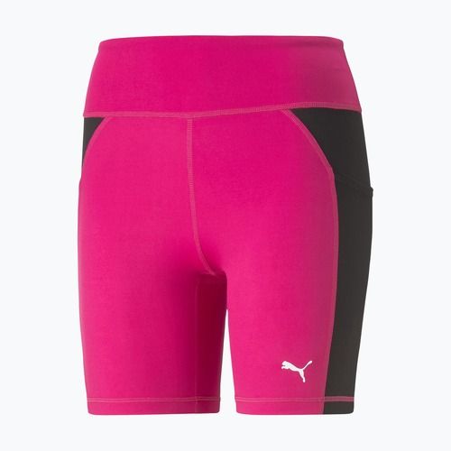 PUMA Fit 5" edző leggings rövid fekete-rózsaszín 523078 64