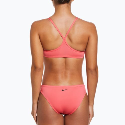 Női kétrészes fürdőruha Nike Essential Sports Bikini rózsaszín NESSA211-683