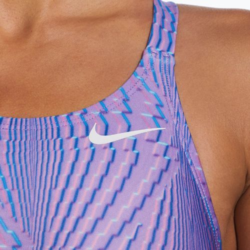 Nike Hydrastrong Multi Print Fastback női egyrészes fürdőruha lila NESSD011-660