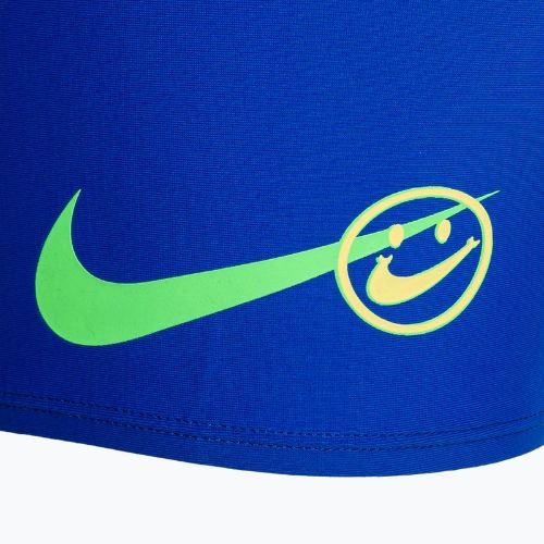 Nike Multi Logo négyszögletes lábú gyermek úszónadrág kék NESSD042-494