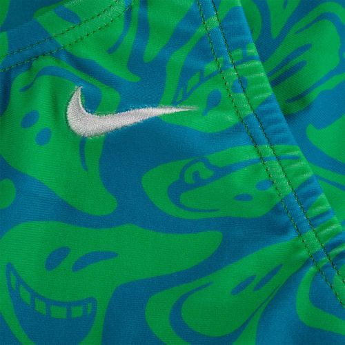 Nike Hydrastrong Multi Print Fastback egyrészes gyermek fürdőruha zöld NESSD045-380