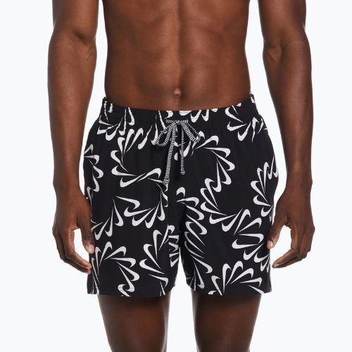 Férfi Nike Swoosh Line 5" Volley rövidnadrág fekete NESSD509-001