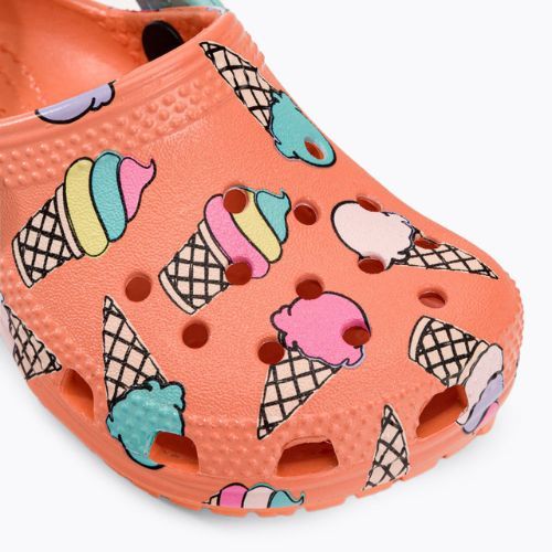 Gyermek Crocs Classic Pool Party Clog T narancssárga 207846-83E flip flopok