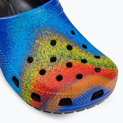 Gyermek Crocs Classic Spray Dye Clog T fekete 208094-0C4 flip flopok