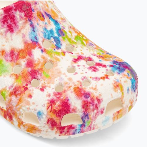 Gyermek Crocs Classic Tie-Dye Graphic Clog T fehér 206994-83B flip-flopok