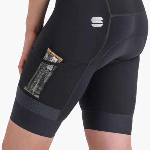 Sportful Supergiara Bibshort női kerékpáros rövidnadrág fekete 1120026.002