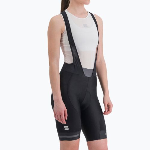 Női Sportful Neo Bibshort kerékpáros rövidnadrág fekete 1122020.002