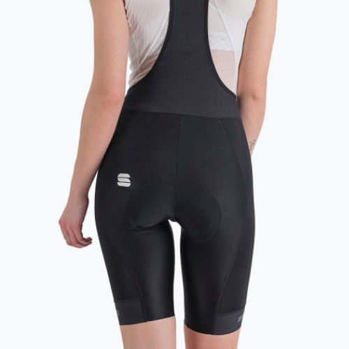 Női Sportful Neo Bibshort kerékpáros rövidnadrág fekete 1122020.002