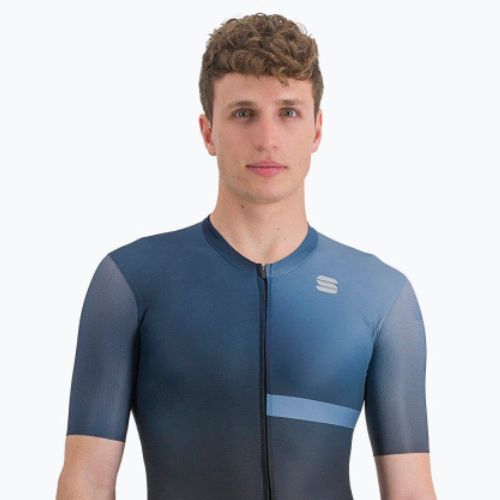 Férfi kerékpáros öltöny Sportful Bomber fekete-kék 1122028.002