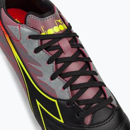 Férfi Diadora Brasil Elite Veloce R LPU futballcipő fekete és piros DD-101.179181-D0136-39