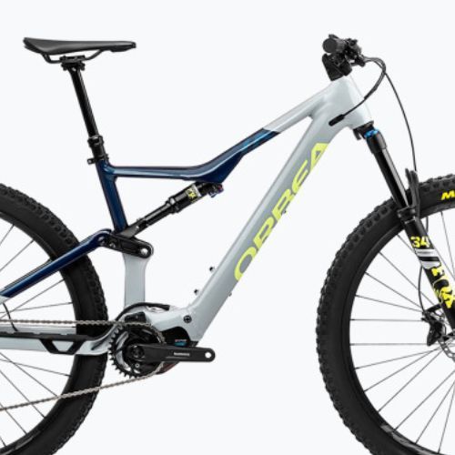Orbea Rise H20 2023 elektromos kerékpár szürke-kék N37105V6