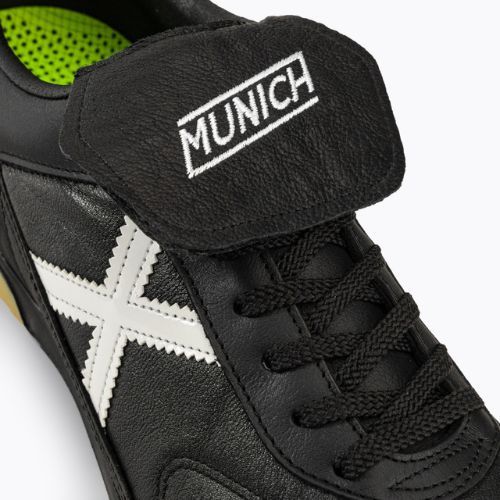 MUNICH Turf Mundial futballcipő fekete/fehér