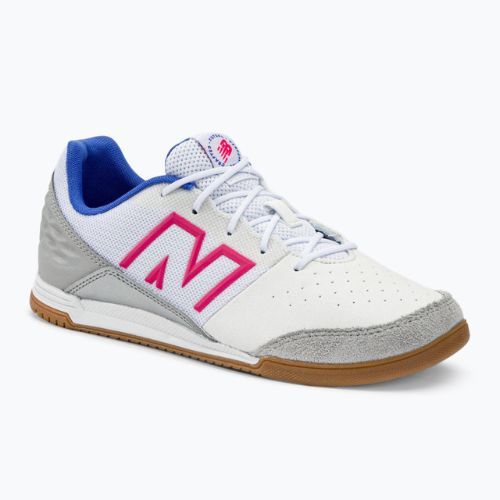 New Balance Audazo V6 Command IN gyermek futballcipő fehér