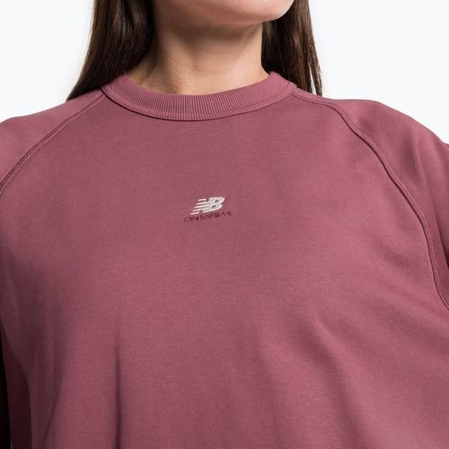 Női edzés pulóver New Balance Athletics Remastered French Terry Crewneck piros WT31500WAD