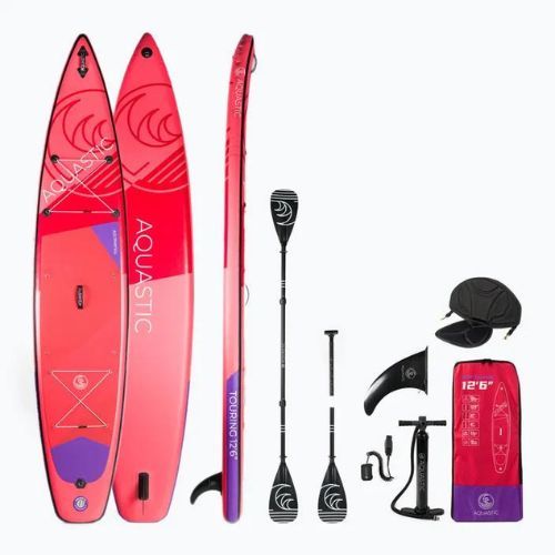 AQUASTIC Touring SUP deszka 12'6" piros AQS-SUP004