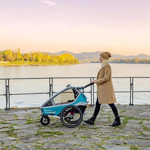 Qeridoo Kidgoo 1 Sport egykerekű pótkocsi kék Q8S-20-P