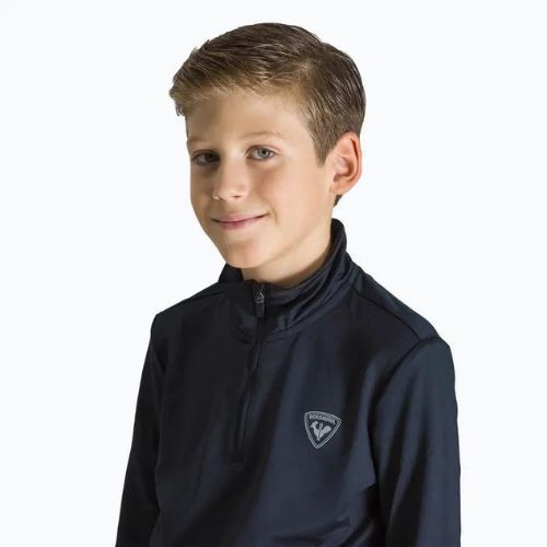 Rossignol Boy 1/2 Zip Warm Stretch gyerek sífelső fekete