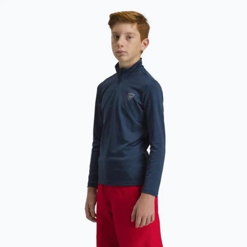 Rossignol Boy 1/2 Zip Warm Stretch gyermek sí pulóver sötét navy