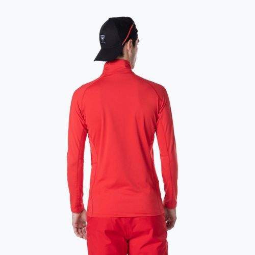 Férfi Rossignol Classique 1/2 Zip sport piros termikus melegítő pulóver