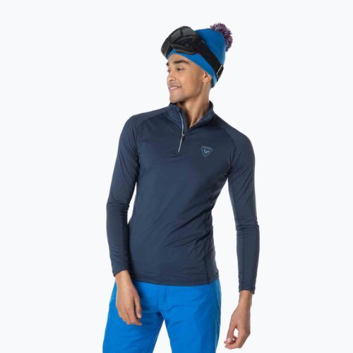 Férfi termoaktív pulóver Rossignol Classique 1/2 Zip dark navy