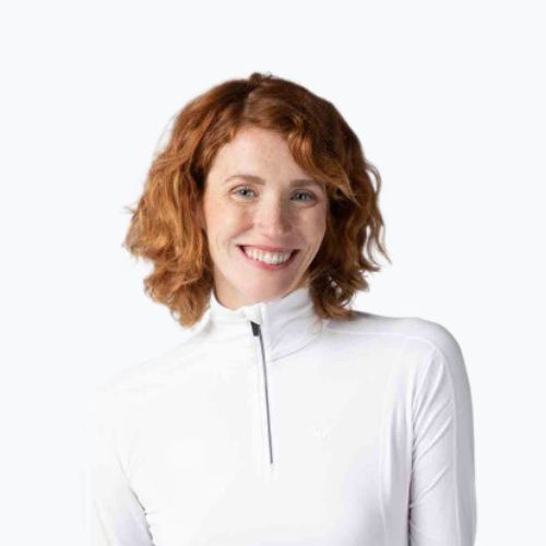 Női termoaktív pulóver Rossignol Classique 1/2 Zip white