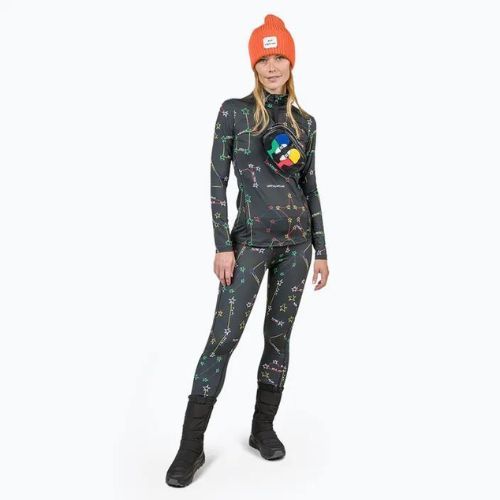 Női termoaktív pulóver Rossignol Booster 1/2 Zip Top 100 fekete