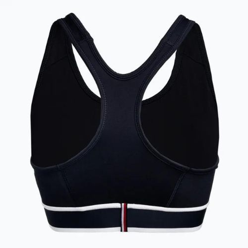 Tommy Hilfiger Mid Int Tape Racer Back kék fitness melltartó