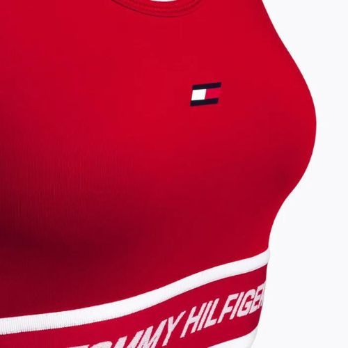 Tommy Hilfiger Mid Int Tape Racer Back piros fitness melltartó