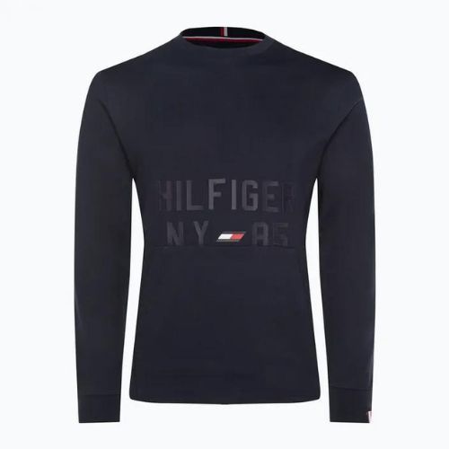 Tommy Hilfiger Graphic Crew kék férfi edzőpulóver