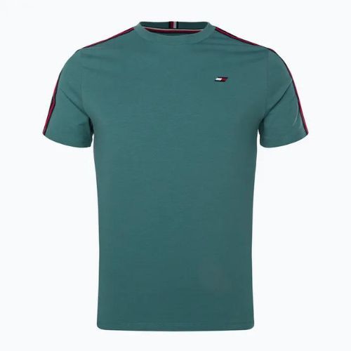 Tommy Hilfiger férfi edzőpóló Textured Tape zöld