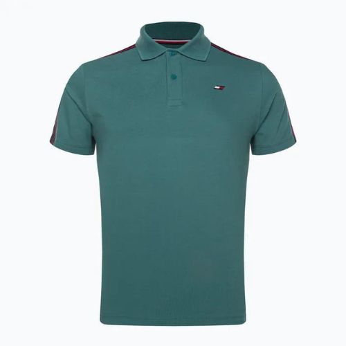 Tommy Hilfiger férfi tréning póló Textured Tape Polo zöld