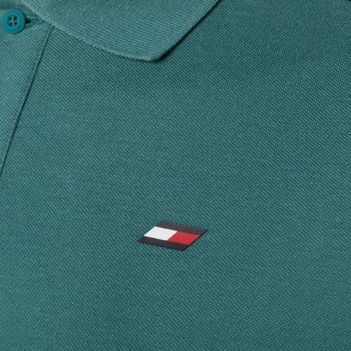 Tommy Hilfiger férfi tréning póló Textured Tape Polo zöld