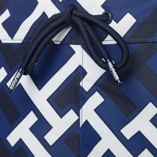 Férfi Tommy Hilfiger Sf Medium Drawstring Print úszónadrág kék