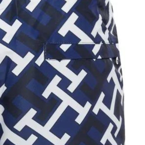 Férfi Tommy Hilfiger Sf Medium Drawstring Print úszónadrág kék