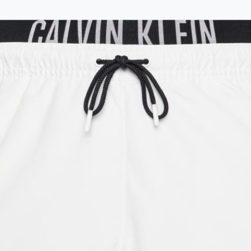 Férfi Calvin Klein Medium Double Waistband fürdőruha fehér