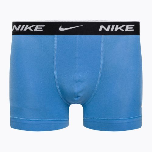 Férfi boxeralsó Nike Everyday Cotton Stretch Trunk 3Pk UB1 swoosh nyomtatás/szürke/uni kék