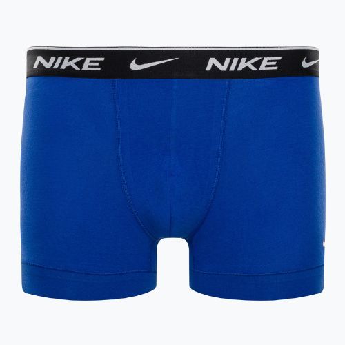 Férfi boxeralsó Nike Everyday Cotton Stretch Trunk 2Pk IEV obszidián/királyi játék