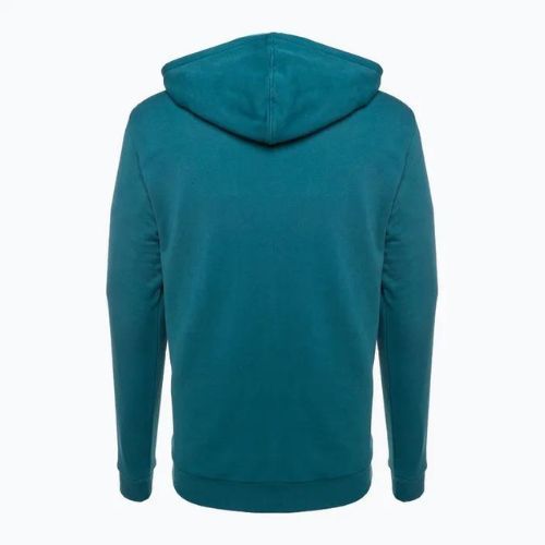 Férfi trekking pulóver Fjällräven Logo Hoodie deep sea
