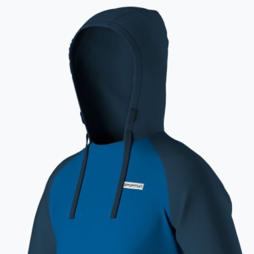 Férfi La Sportiva Telendos Hoody elektromos kék/viharkék trekking pulóver
