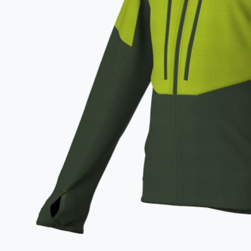 Férfi La Sportiva Session Tech Hoody erdei/lime punch trekking pulóver