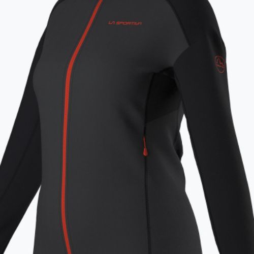 La Sportiva Upendo Hoody carbon/cseresznye paradicsom női trekking melegítő pulóver