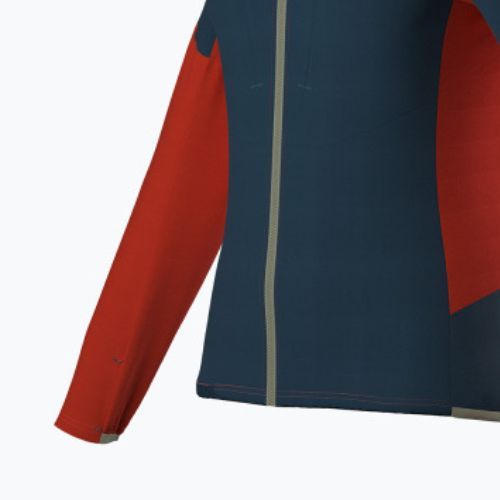 Női La Sportiva Session Tech Hoody viharkék/cseresznye paradicsom trekking melegítő pulóver