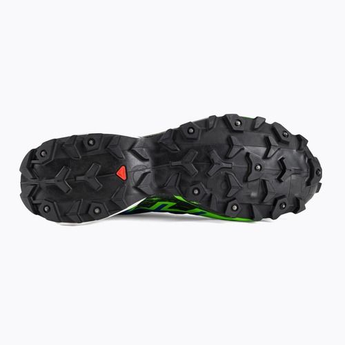 Férfi futócipő Salomon Spikecross 6 GTX fekete/surf the web/zöld gekkó