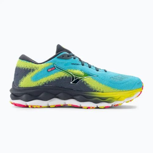 Férfi futócipő Mizuno Wave Sky 7 jet blue/fehér/bolt2neon
