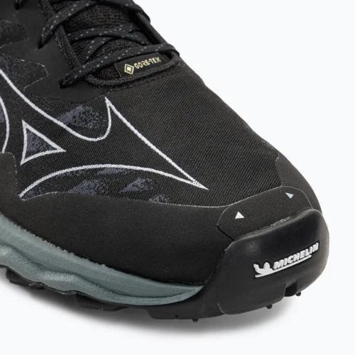 Férfi futócipő Mizuno Wave Daichi 7 GTX fekete/ombre kék/stormy weather