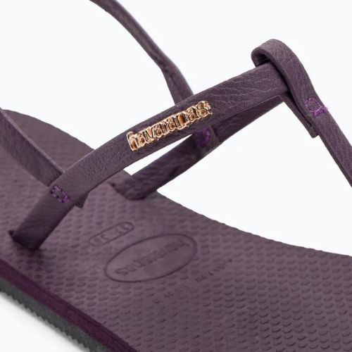 Női Havaianas You Riviera szandálok lila/fekete/arany