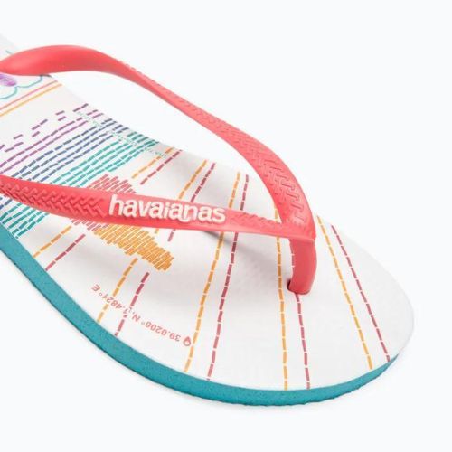 Női Havaianas Slim Local Soul Ibiza szandál piros/kék/narancs