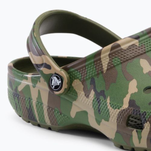 Crocs Classic Printed Camo Clog sereg zöld/multi flip-flopok